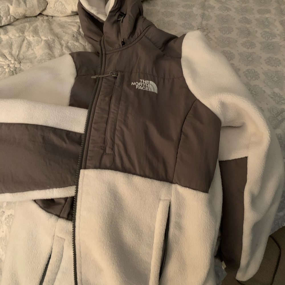 White north face jacket